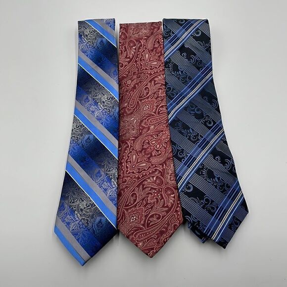 Bundle of three 100% silk van heusen neckties - Picture 1 of 6